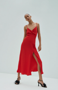 What to wear to a wedding - Satin Camisole Dress by Zara