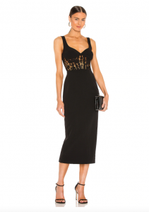 What to wear to a wedding - Corset Lace Panel Dress by Bardot 