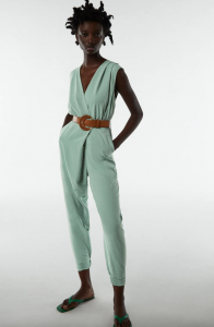 What to wear to a wedding - Wrap Jumpsuit W. Belt by Zara